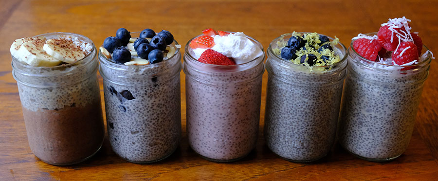 Different Flavors for Chia Pudding