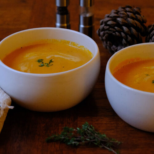 Roasted Carrot and Brie Soup