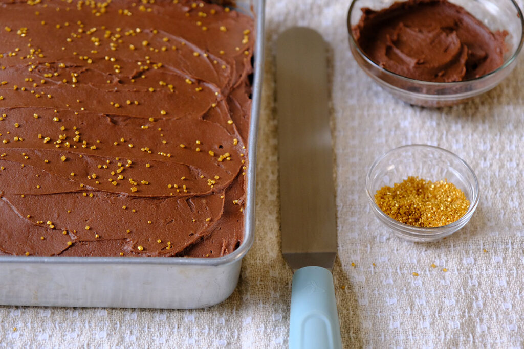 Chocolate Wacky Cake with Chocolate Frosting