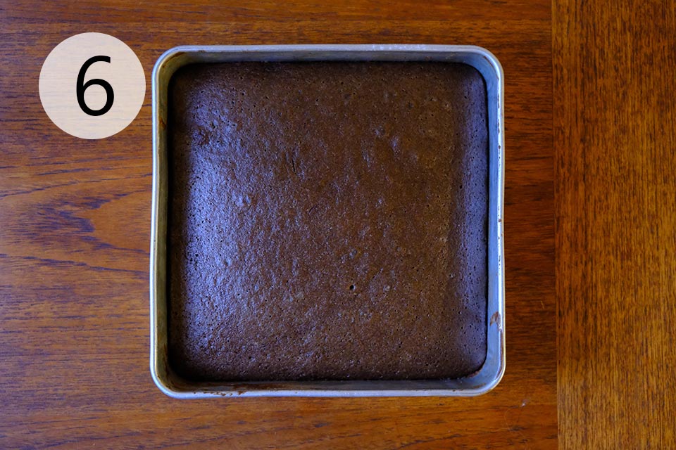 Instructions to make Chocolate Wacky Cake - Bake