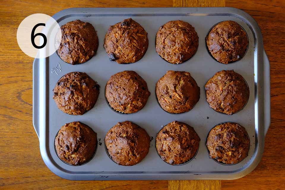 How to make healthy morning glory muffins (Step 6)