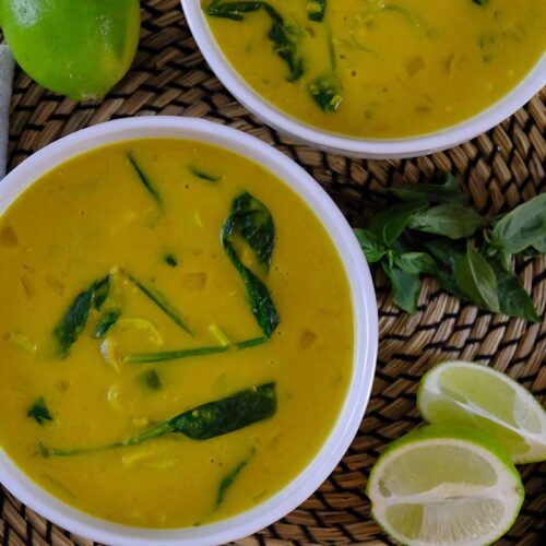 Easy Red Lentil And Coconut Soup With Leeks And Lime 