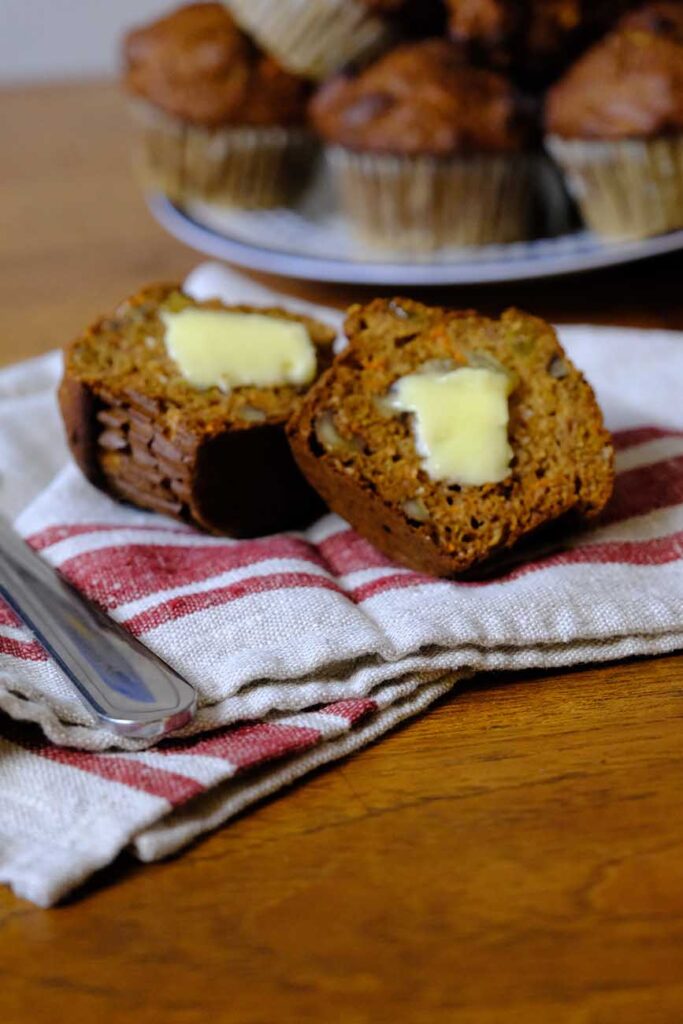 Morning Glory Muffin with Butter