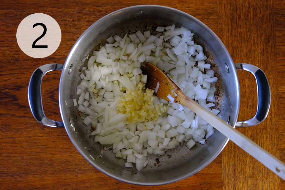 One Pot Spicy Sausage Pasta - Step 2