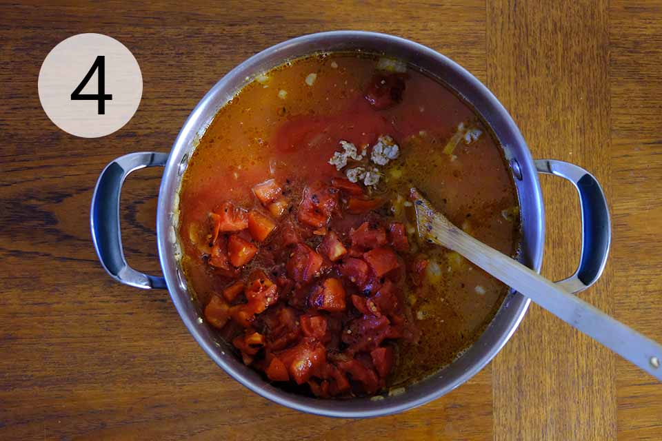 One Pot Spicy Sausage Pasta - Step 4