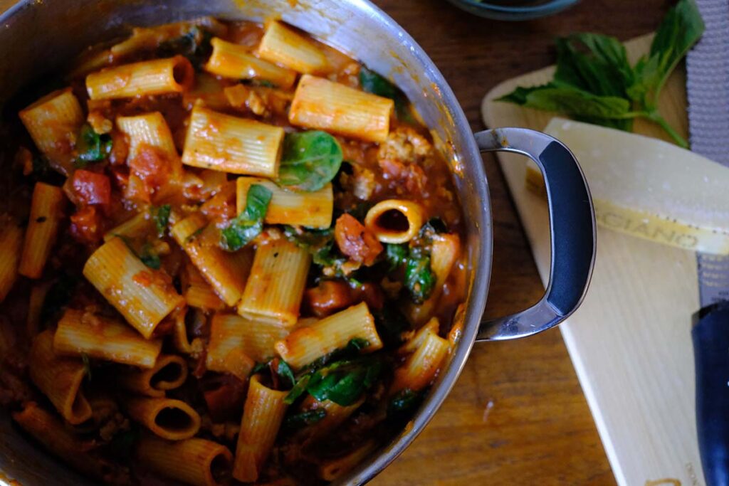 One Pot Sausage Pasta