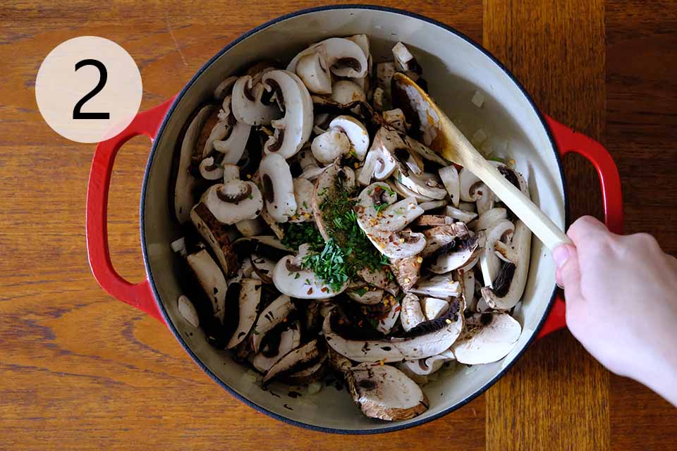 Cream-less Mushroom Soup Step 2