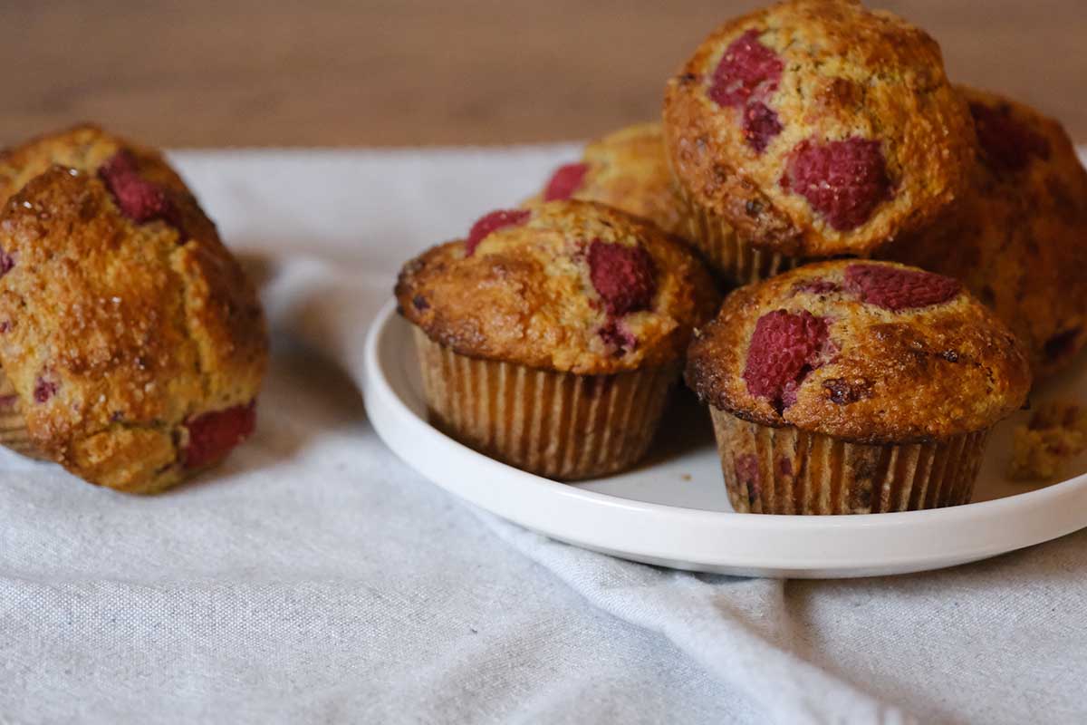 Homemade Raspberry muffins