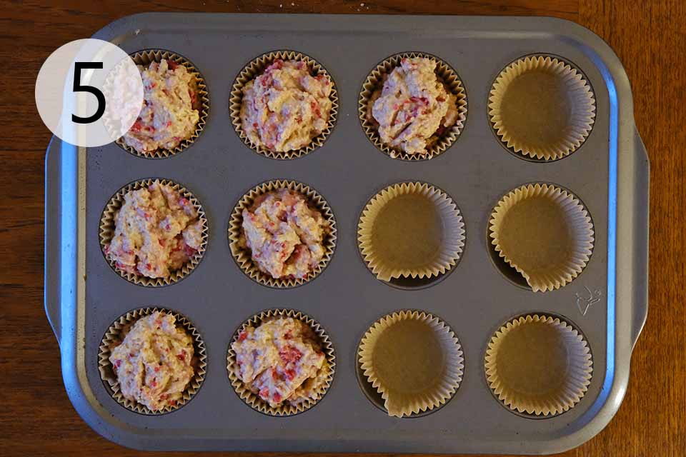 How to Make Orange Raspberry Muffins Step 5