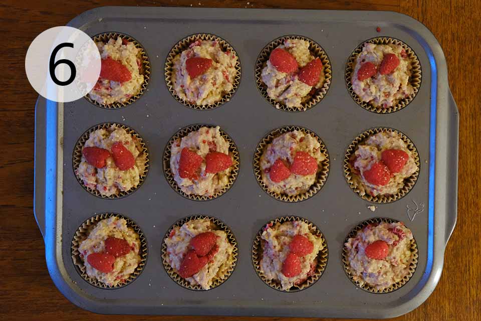 How to Make Orange Raspberry Muffins Step 6