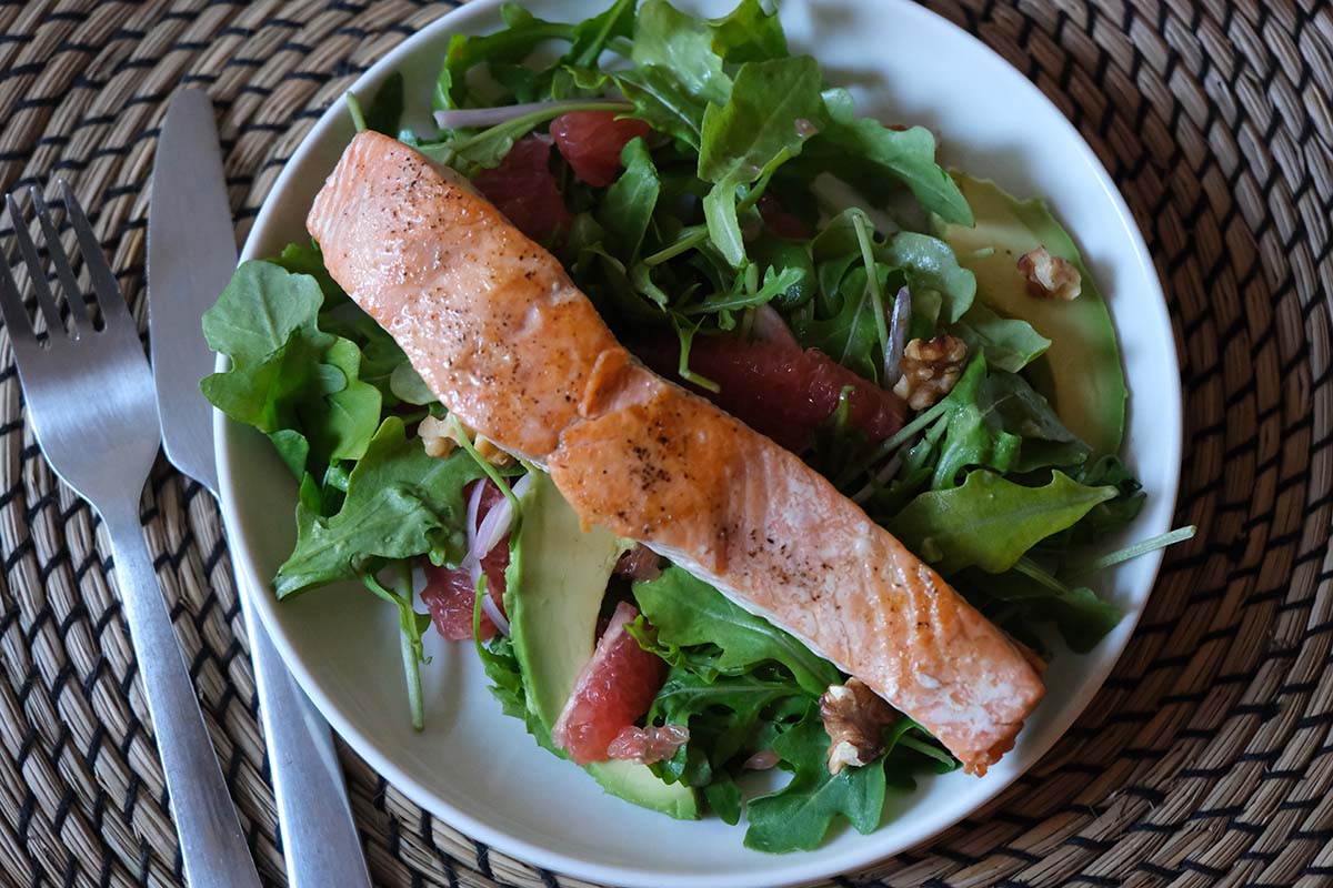 Arugula Salmon Salad