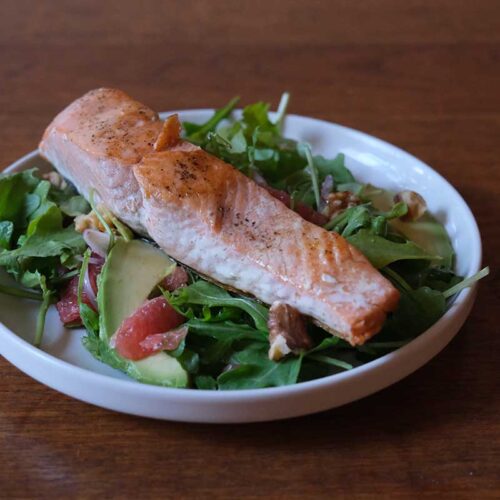 Plate of Salmon Salad