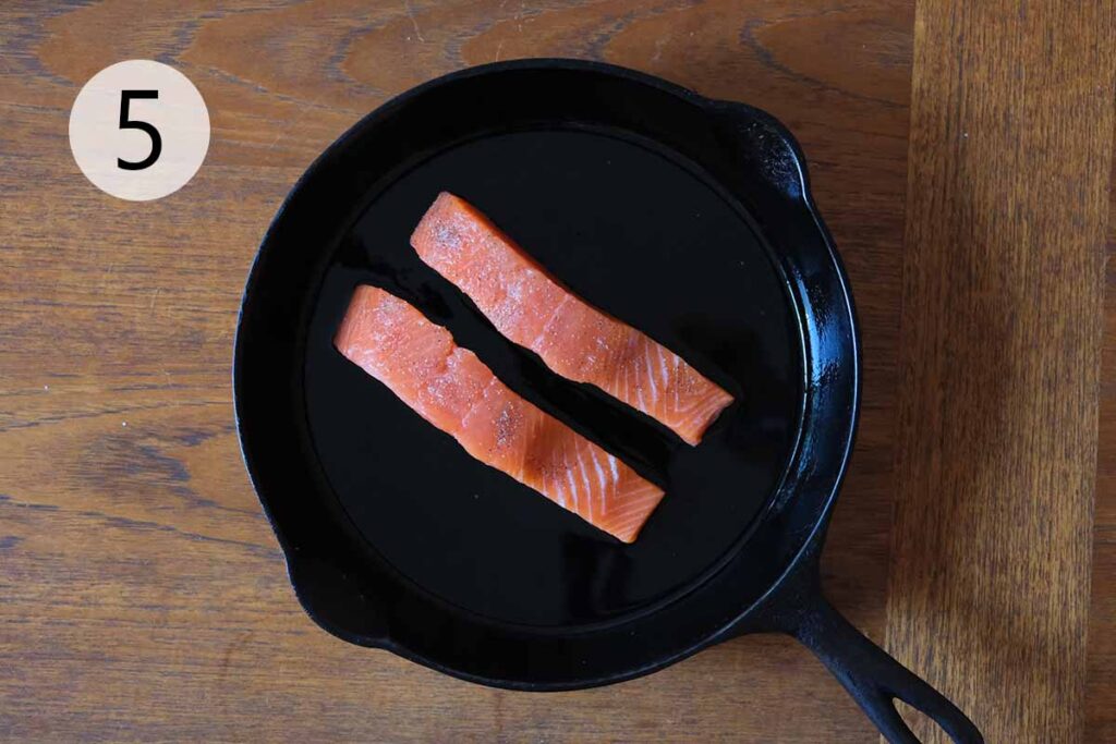 How to Make Arugula Salmon Salad - Step 5