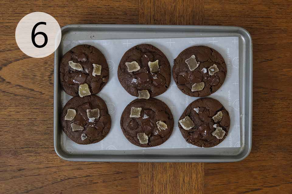 How to make chocolate ginger cookies - step 6