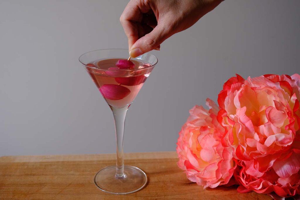 Pink Gibson Cocktail Recipe
