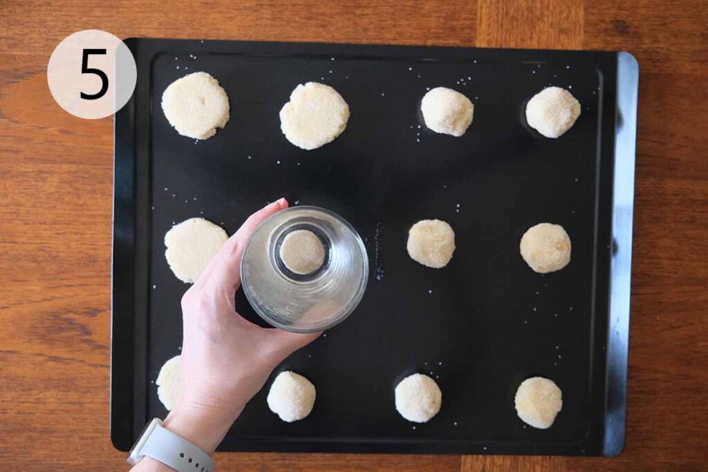 Step 5 to make triple ginger cookies