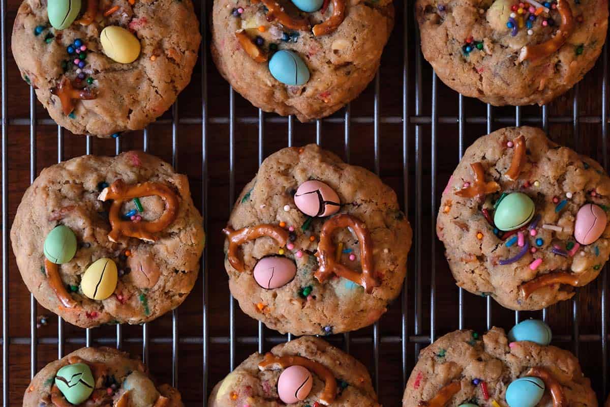 Cadbury Mini Egg Cookies (The Best Easter Cookies)