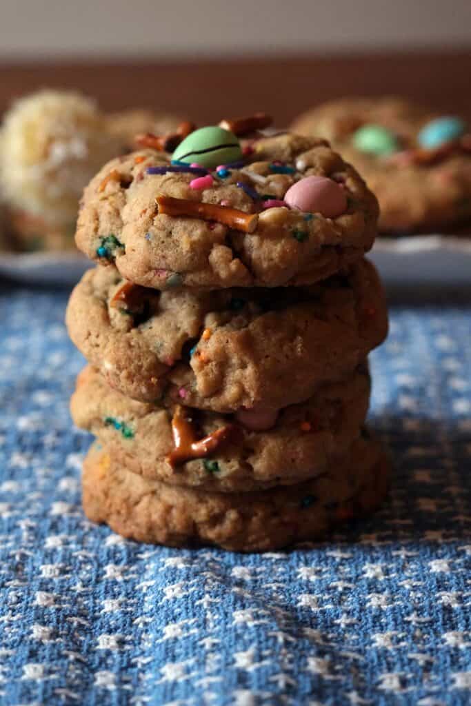 Stack of Easter Mini Egg Cookies